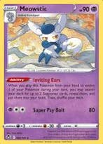 Meowstic 082/195 Reverse Holo Silver Tempest, Ophalen of Verzenden, Nieuw, Losse kaart, Foil