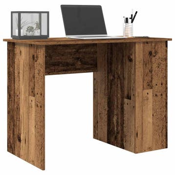 vidaXL Bureau 100x55x75 cm bewerkt hout oud houtkleurig, Huis en Inrichting, Verzenden, Nieuw