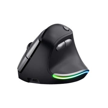 Trust Bayo Wireless Rechargeable Ergonomic Mouse, Computers en Software, Muizen, Verzenden, Zo goed als nieuw