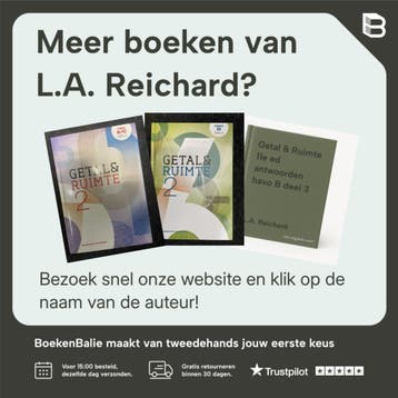 Getal en Ruimte Havo B antwoorden 9789011098756, Boeken, Schoolboeken, Verzenden, Gelezen, L.A. Reichard
