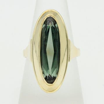 Ring - 14 karaat Geel goud - Spinel, Nieuw