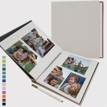 Linnen Fotoalbum Zelfklevend - DIY Scrapbook voor 2x3 tot 8x, Audio, Tv en Foto, Verzenden, Nieuw