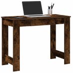 vidaXL Bureau 100x45x75 cm bewerkt hout gerookt eikenkleurig, Verzenden, Nieuw