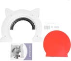 Grote kattendeur met borstel – Geschikt voor zware katten, Dieren en Toebehoren, Verzenden, Nieuw