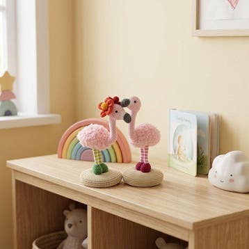 Flamingo Haken - Mini-Beesies - Haakpret Anja Toonen - Haa, Hobby en Vrije tijd, Breien en Haken, Ophalen of Verzenden, Nieuw