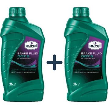 Eurol Aanbieding: 2 X Brake Fluid Dot 5 Silicone 1L, Verzenden
