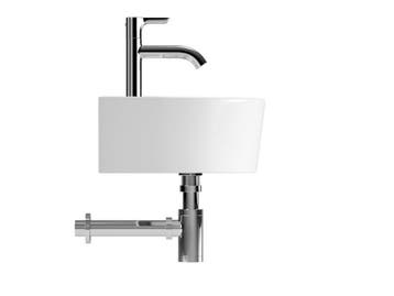 Atlantic Joe - fonteinset halfrond - 30x25,5x11,5 cm - wit, Verzenden, Nieuw
