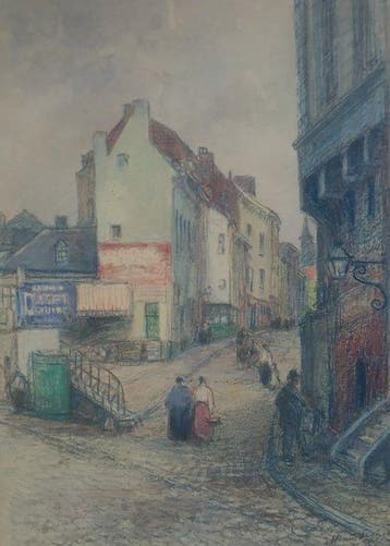 Henri Seghers (1848-1919) - Luik - met reclame voor Elixir