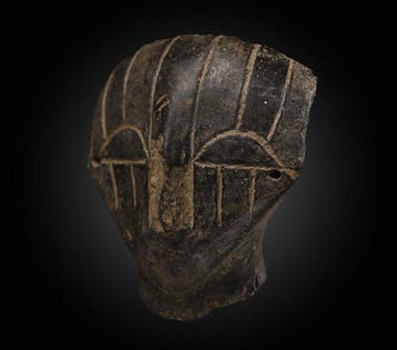 Europa zeldzaam hoofdbeeld in terracotta uit de 3e millenium