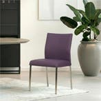 Leren eetkamerstoel Basic - Toledo Aubergine (paars) -, Huis en Inrichting, Stoelen, Overige kleuren, Nieuw, Leer, Ophalen of Verzenden