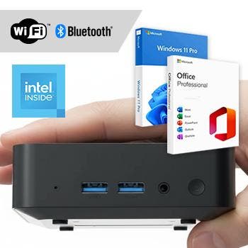 Mini PC compleet - WiFi + BT + + Office 2024 Mini PC, Computers en Software, Nieuw