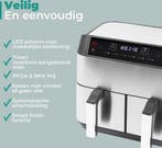 2dekans | Niceey Dubbele Airfryer XXL - Twee Kookvakken -, Ophalen of Verzenden
