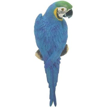 Dierenbeeld blauwe ara papegaai vogel 31 cm tuinbeeld hang.., Verzenden, Nieuw
