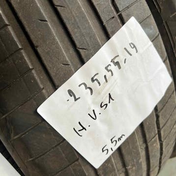 2 x Hankook 235-55-19 Zomerbanden 5,5mm, 19 inch, Gebruikt, Ophalen of Verzenden, 235 mm