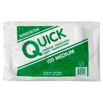 Abena  Quick Gloves Single Use One Size  100 stuks, Verzenden, Nieuw