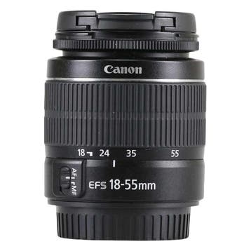 Canon EF-S 18-55mm f/3.5-5.6 III met garantie, Gebruikt, Canon, Ophalen of Verzenden, Standaardlens