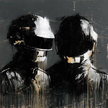 David Law (1967) - Daft Punk (Stencil)