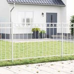 vidaXL Hecelement ASSEN Wit 170 x 150 cm Staal, Tuin en Terras, Verzenden, Nieuw, IJzer