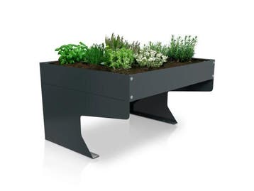 Veiling - Maairobotgarage - Met plantenbak - Antraciet, Nieuw