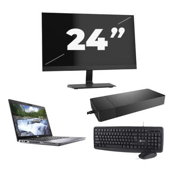 Dell Latitude 5410 -   i5-10e 8GB  - 256GB  + 1x 24 inch, Qwerty, Verzenden, 8 GB, Refurbished