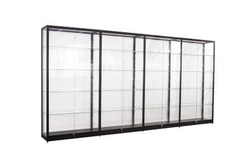 *TIP*  Zwarte Vitrinekast 400 x 200 x 40 cm, Ophalen of Verzenden, Nieuw in verpakking