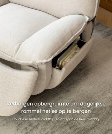 Fauteuil - Relaxfauteuil - Relaxstoel - Schommelstoel - Oran, Huis en Inrichting, Verzenden, Zo goed als nieuw