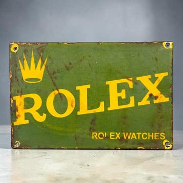 Rolex - Emaille plaat - Emaille