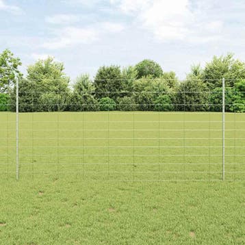 vidaXL Wild hek met palen 25 x 1,2 m (B x H), Verzenden, Nieuw, IJzer