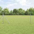 vidaXL Afrasteringspaal Gegalvaniseerd 100 x 0,8 m Staal, Verzenden, Nieuw, IJzer