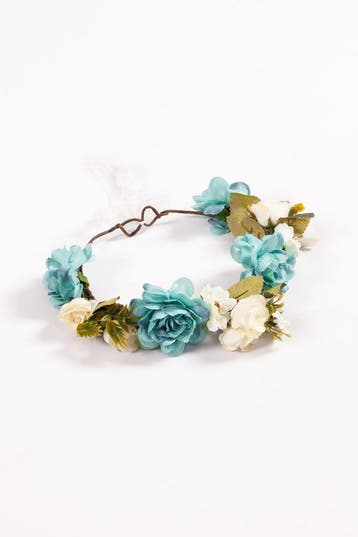 KIMU® Grote Bloemenkrans Haar Koraal Koraalrood Bloemen Haar, Kleding | Dames, Ophalen of Verzenden, Nieuw, Carnaval, Accessoires