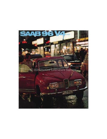 1969 SAAB 96 V4 BROCHURE NEDERLANDS, Nieuw, Author