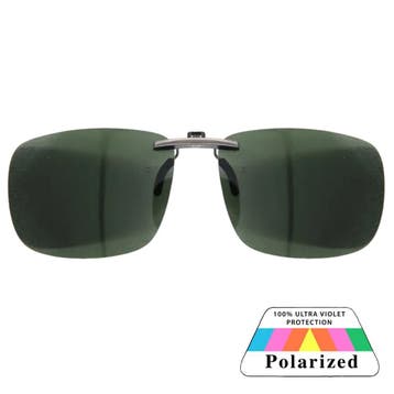 Fako Sunglasses - Clip On Voorzet Zonnebril Gun Metal In Box, Verzenden, Nieuw