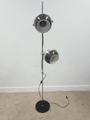 Dijkstra vloerlamp, Mid century, 150 tot 200 cm, Kunststof, Gebruikt