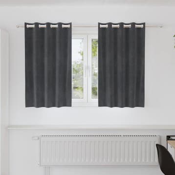 vidaXL Gordijnen 2 st Lichtgrijs 140 x 140 cm fluweel, Verzenden, Nieuw