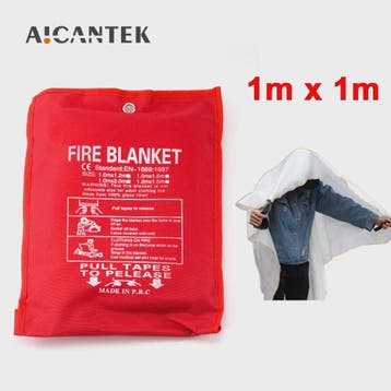 1m x 1m Glasvezel Branddeken - Vlamvertragend en Veilig voor, Verzenden, Nieuw