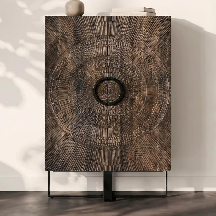*WOONWINKEL* Tower Living Padua Unieke Kast Mangohout, Huis en Inrichting, Kasten | Wandmeubels, Nieuw, Verzenden