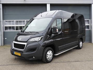 Peugeot Boxer L2H2 | Financial Lease voor 259 p/mnd, Gebruikt, Euro 6, Overige carrosserieën, Zwart