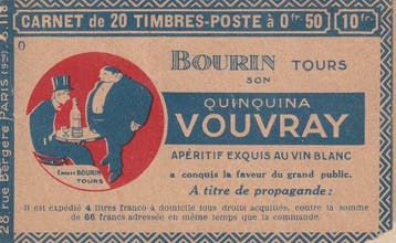 Frankrijk 1924 - Zeldzaam, waarde 1300€, carnet série 118,, Gestempeld
