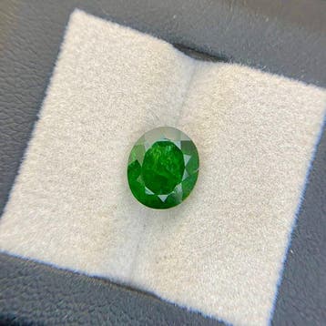 Zonder minimumprijs - 1 pcs Groen Tsavoriet - 3.69 ct -, Nieuw