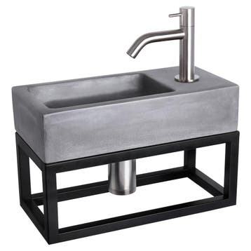 Fonteinset Differnz Ravo Beton en Handoekrek 38.5x18.5x9 cm, Ophalen of Verzenden, Nieuw, Overige typen