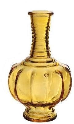 Gekleurd Glazen Flesje Trevi Oker 9x15 cm per stuk, Hobby en Vrije tijd, Knutselen, Nieuw, Ophalen of Verzenden