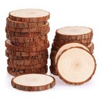 Set van 15 houten boomschijven met schors (4-5 cm diameter,, Ophalen of Verzenden, Nieuw