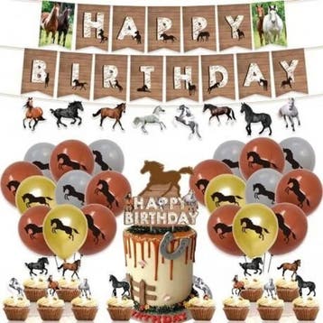 33-delige paarden decoratie set, Verzenden, Nieuw