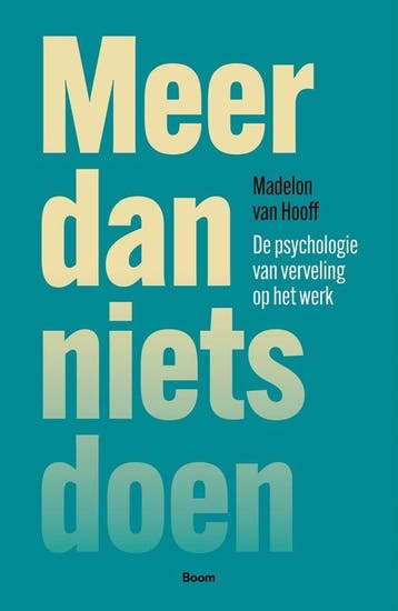 9789024471461 Meer dan nietsdoen Madelon van Hooff, Verzenden, Nieuw, Madelon van Hooff