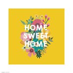 Kunstdruk Loreak - Home Sweet Home 30x30cm, Huis en Inrichting, Verzenden, Nieuw