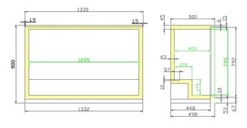 CombiSteel Barkoeler Zwart 298L | 3 schuifdeuren | Geforceer, Ophalen of Verzenden, Nieuw