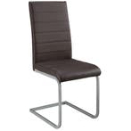 2 Eetkamerstoelen / stoel - Vegas - Kunstleer - Bruin, Verzenden, Nieuw