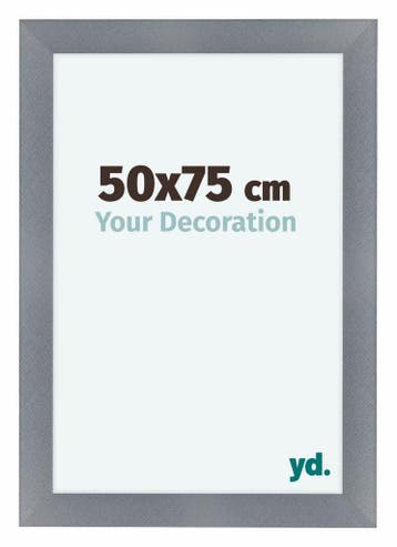 Fotolijst 50x75 cm - Aluminium - Geborsteld - MDF - Como, Verzenden, Nieuw