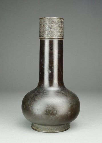 Archaistic Bottle Vase - Brons - China - Qing Dynastie