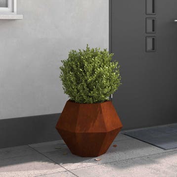 vidaXL Plantenbak Roestkleurig 50 x 50 x 40 cm weervast, Verzenden, Minder dan 60 cm, Nieuw, Metaal